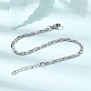 3MM 304 Stainless Steel Twisted Oval Link Chain Bracelets for Man and Women SA-CBAB767-17A-P-2