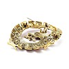 Dragon Rhinestone Brooch Pins JEWB-K018-09AG-01-2