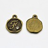 Antique Bronze Plated Alloy Rhinestone Charms LS-ALRI-J152-F-NF-1
