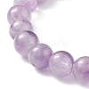 Natural Amethyst Stretch Bracelet BJEW-JB08748-01-5