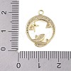 Brass Micro Pave Clear Cubic Zirconia Pendants FIND-B077-02G-01-3