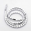 Electroplate Non-magnetic Synthetic Hematite Cuboid Beads Strands G-J213A-08B-2