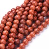 Natural Wood Beads Strands WOOD-F008-01-A-1