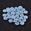 2-Hole Flat Round Resin Sewing Buttons for Costume Design BUTT-E119-34L-17-1