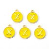 Golden Plated Alloy Enamel Charms LS-ENAM-S118-09X-1