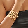 Iron Hollow Bangles for Women BJEW-L629-16G-1