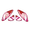 Transparent Resin Wing Earrings Pendants FIND-TAC0006-59C-1