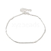 Faceted Column 925 Sterling Silver Cable Chain Bracelets for Women BJEW-E101-01S-08-1