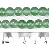 Frosted Transparent Glass Bead Strands GLAA-P065-8mm-04-3