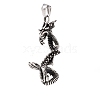 Tibetan Style 304 Stainless Steel Pendants STAS-P305-37AS-3