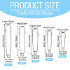 85Pcs 5 Styles Iron Kilt Pins IFIN-TADJ0001-01-3