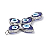 Handmade Evil Eye Lampwork Pendants LAMP-C009-04P-01-2