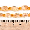 Heated Natural Citrine Beads Strands G-Z147-B01-01-5