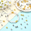 90Pcs 3 Colors Tibetan Style Alloy Beads TIBEB-YW0001-41-4