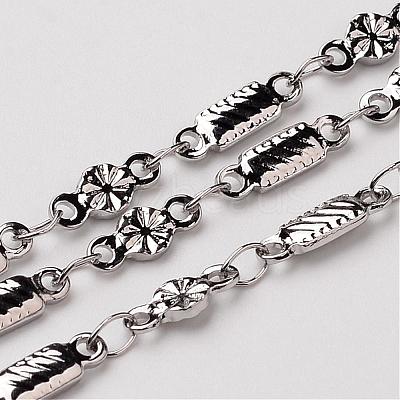 Tarnish Resistant 304 Stainless Steel Link Chains CHS-K001-75-1