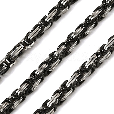 201 Stainless Steel Byzantine Chains SA-E001-14BP-06-1