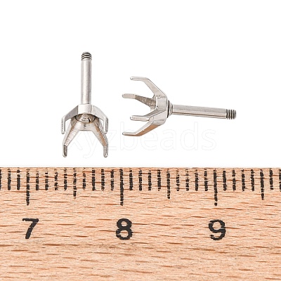 304 Stainless Steel Stud Earring Findings STAS-B091-02C-06P-1