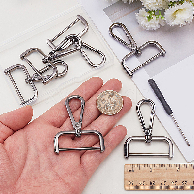 6Pcs Zinc Alloy Swivel Clasps FIND-SP0005-67A-1