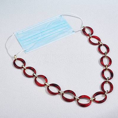 Handmade Imitation Gemstone Style Link Chains AJEW-J034-01C-1