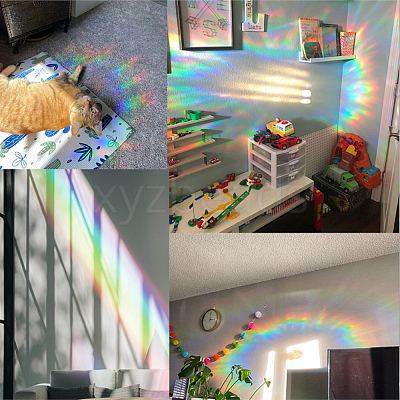 Waterproof PVC Colored Laser Stained Window Film Adhesive Stickers DIY-WH0256-025-1