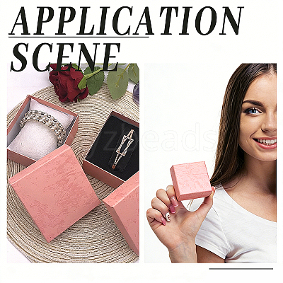 20Pcs Marble Print Paper Display Boxes for Watch CON-GO0001-24-1