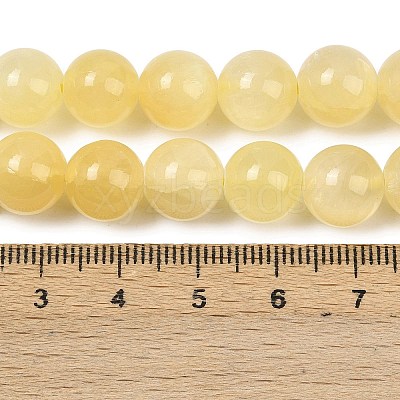Natural Golden Silk Jade Beads Strands G-Z112-A01-6mm-1