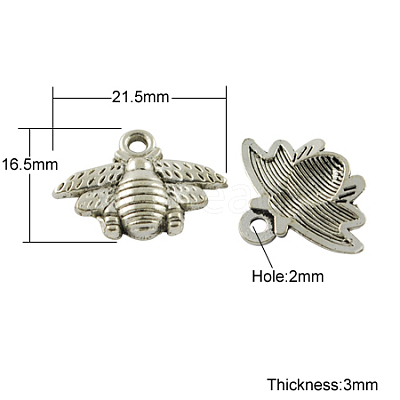 Tibetan Style Alloy Pendants TIBEP-S018-AS-FF-1