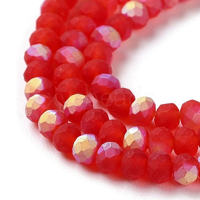 Imitation Jade Glass Beads Strands EGLA-A034-T2mm-MB01-1