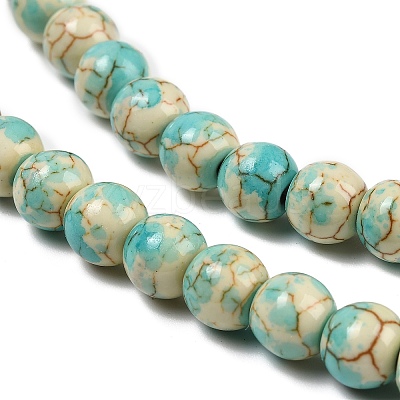 Synthetic Turquoise Beads Strands TURQ-F019-03C-1