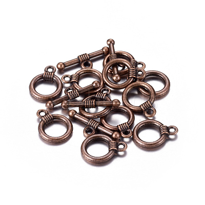 Tibetan Style Alloy Toggle Clasps RLF0034Y-NF-1