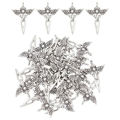 Tibetan Style Alloy Pendnats FIND-AR0004-50-1