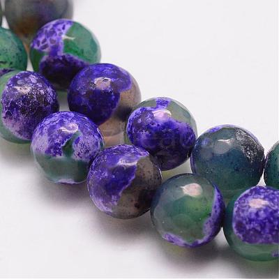 Natural Fire Crackle Agate Bead Strands G-K166-06F-8mm-11-1
