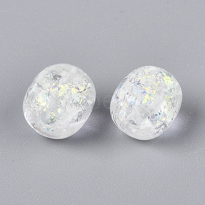 Handmade Foil Lampwork Beads Strands FOIL-T008-01H-1