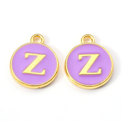 Golden Plated Alloy Enamel Charms ENAM-S118-10Z-1