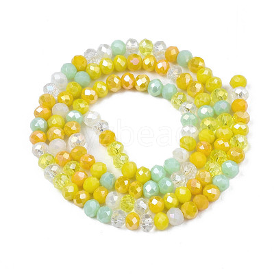 Opaque Glass Beads Strands GLAA-T006-07-A06-1