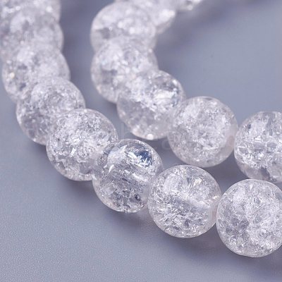Crackle Glass Bead Strands CCG-E002-8mm-07-1
