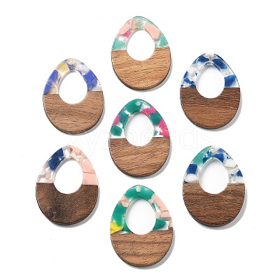 Resin and Walnut Pendants FIND-R051-10-1