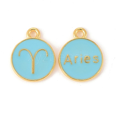 Alloy Enamel Pendants ENAM-S124-01B-16A-1