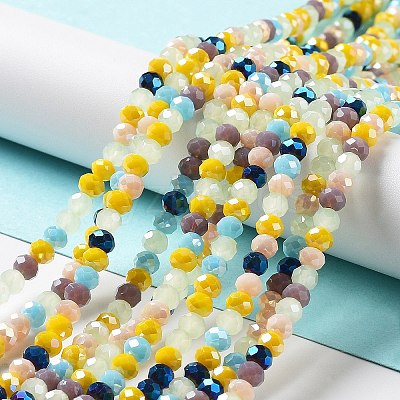 Glass Beads Strands EGLA-A034-M4mm-32-1