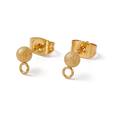 304 Stainless Steel Stud Earring Findings STAS-E179-05C-G-1