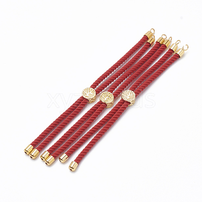 Nylon Twisted Cord Bracelet Making MAK-T003-07G-1