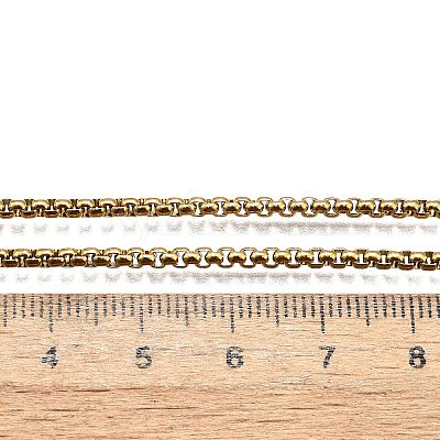 Ion Plating(IP) Adjustable 304 Stainless Steel Slider Necklaces NJEW-L156-002B-G-1
