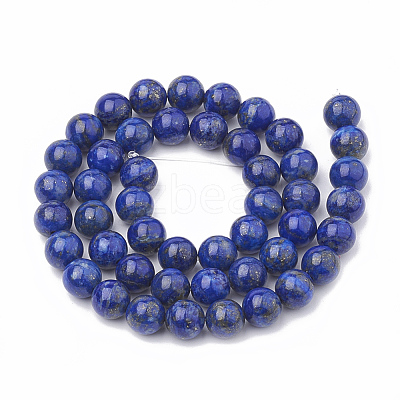 Natural Lapis Lazuli Beads Strands G-S333-8mm-013-1