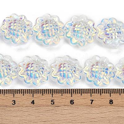 Electroplate Glass Bead Strands GLAA-S387-01H-1