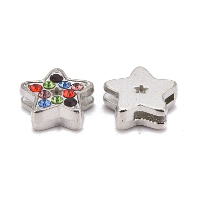 Rhinestone Alloy Pendant RSB357-2-1