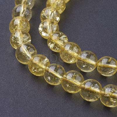 Synthetic Citrine Beads Strands G-C076-8mm-6A-1