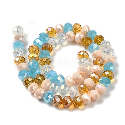 Glass Beads Strands EGLA-A034-M8mm-56-1