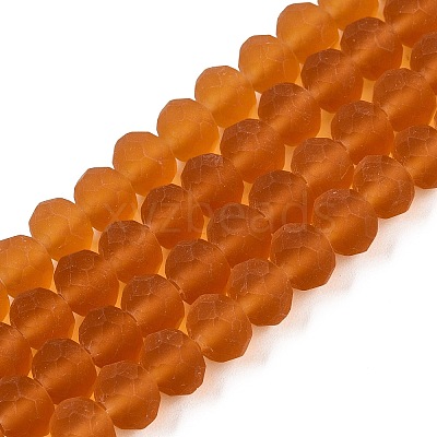 Transparent Glass Beads Strands X-EGLA-A044-T8mm-MD04-1