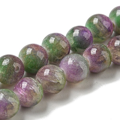 Dyed Natural White Jade Beads Strands G-F764-01F-1