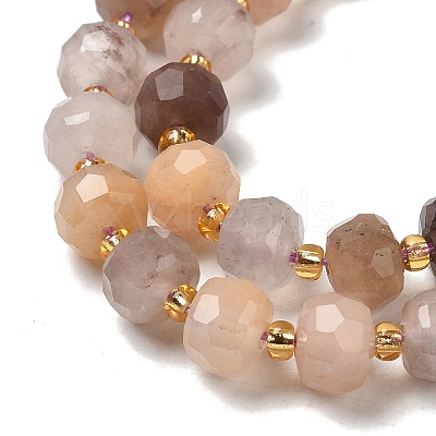 Natural Strawberry Quartz Beads Strands G-P508-A16-01-1